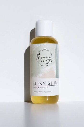Silky Skin - huile de douche riche pour femmes enceintes 1