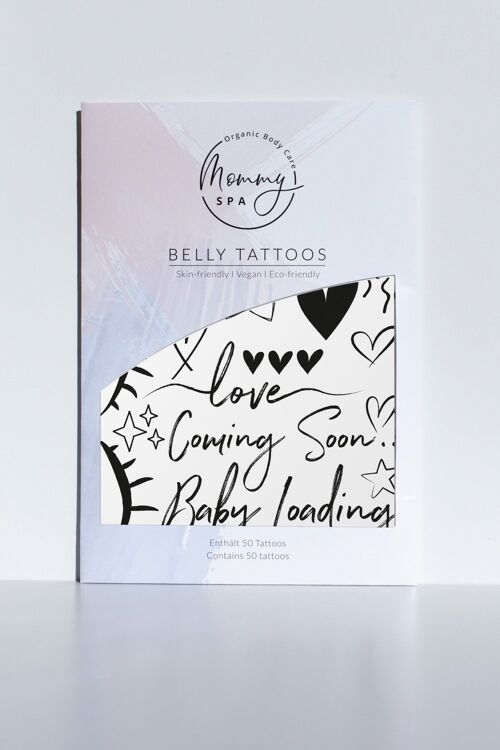 Belly tattoos - adhesive tattoos for the baby bump