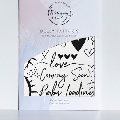 Belly tattoos - adhesive tattoos for the baby bump