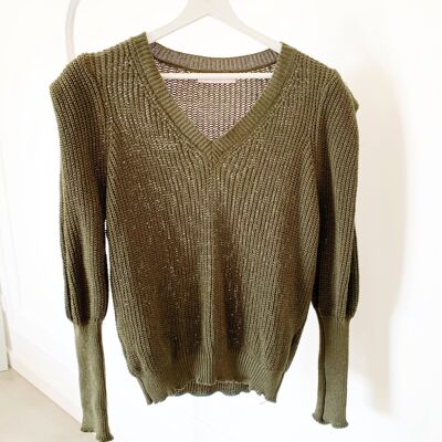 Khaki Lisbon Knit Sweater