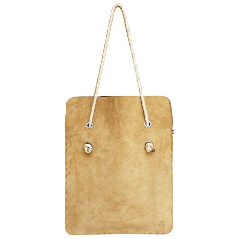 Buy wholesale DIVINE BAG LEATHER SUEDE LIMON BEIGE - SAND HANDLE