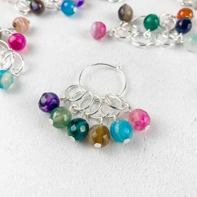 Rainbow Agate Markers - Clasp