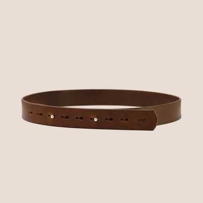 CAPPUCCINO BELT WITHOUT BUCKLE