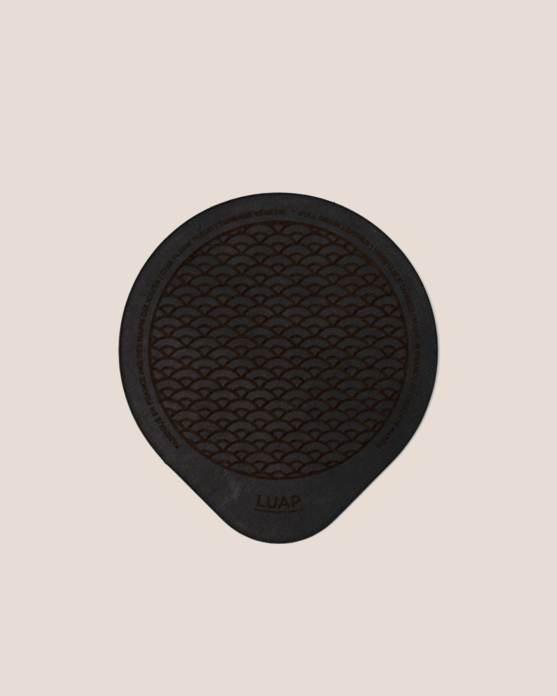 Dessous de verre noir · set de 4