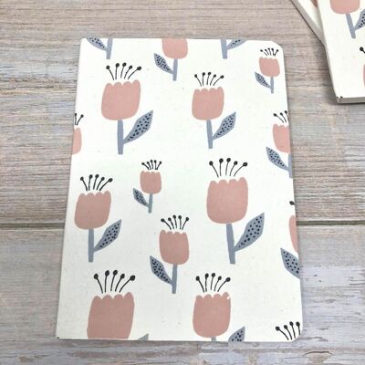Handmade Tree Free Notebooks, Made with Cotton Paper (White) A6