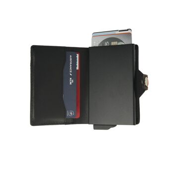 Card Case Plus Portefeuille avec poche à monnaie Noir 10