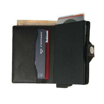 Card Case Plus Portefeuille avec poche à monnaie Noir 6