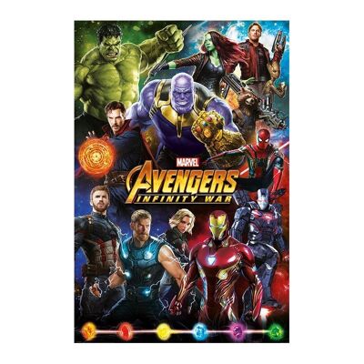 Laminiertes Poster: Avengers: Infinity War (Charaktere) 61cm x 91cm