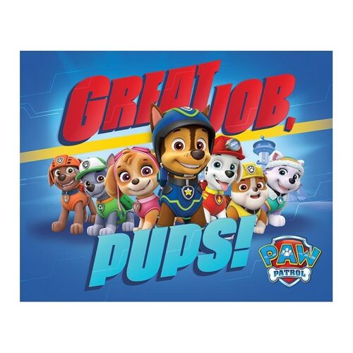 Poster plastifié: Paw Patrol (Great Job Pups) 40cm x 50cm