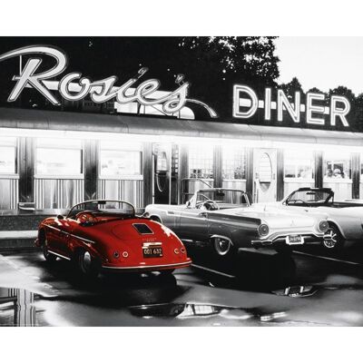 Laminiertes Poster: Rosies Diner 40cm x 50cm