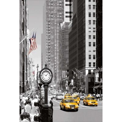 Poster plastifié: Time Square 40cm x 50cm