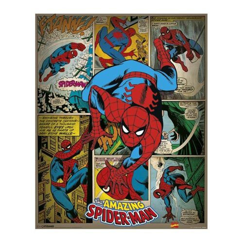 Poster plastifié: Spiderman retro 40cm x 50cm
