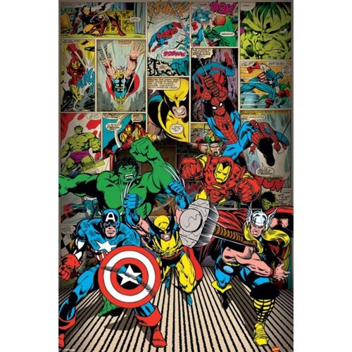 Poster plastifié: Avengers Comics 61cm x 91cm