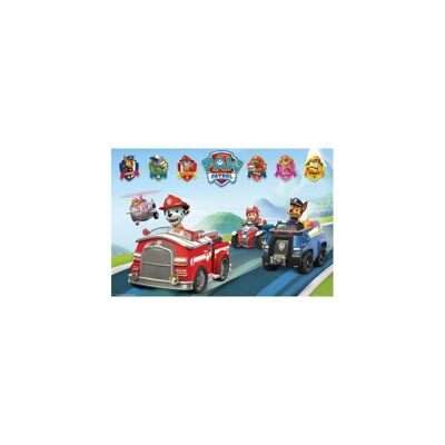 Poster plastifié: Paw patrol 61cm x 91cm