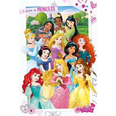Laminiertes Poster: Prinzessinnen 61cm x 91cm I