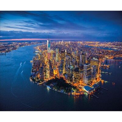 Poster plastifié: Vue panoramique New-York 61cm x 91cm