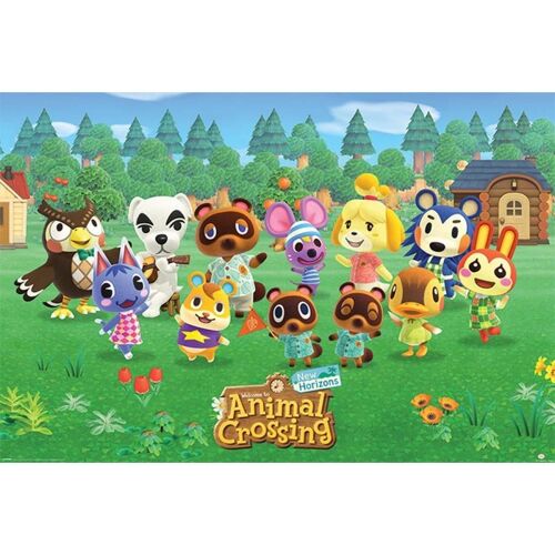 Poster plastifié: Animal Crossing 61cm x 91cm