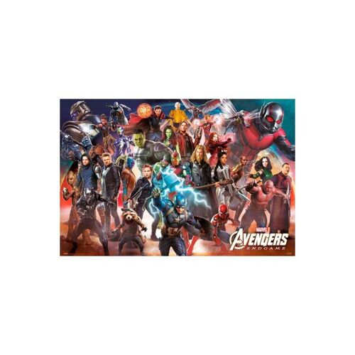 Poster plastifié: MARVEL ENDGAME LINE UP 61cm x 91cm