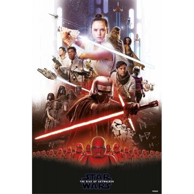 Laminiertes Poster: STAR WARS THE RISE OF SKYWALKER 2 61cm x 91cm