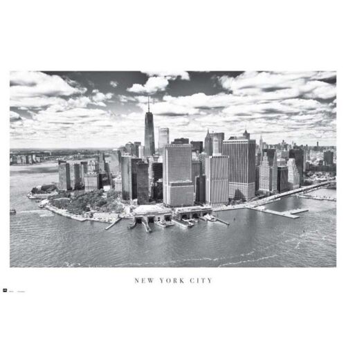 Poster plastifié: NEW YORK CITY NOIR ET BLANC 61cm x 91cm