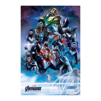 Poster plastifié: Avengers: Endgame (Quantum Realm Suits) 61cm x 91cm