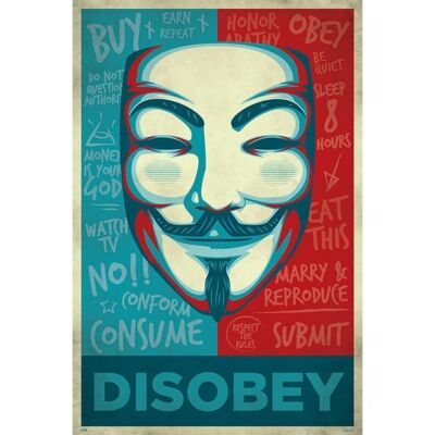 Laminated poster: Disobey 61cm x 91cm