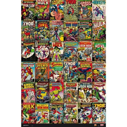 Poster plastifié: Marvel Pochette best 61cm x 91cm