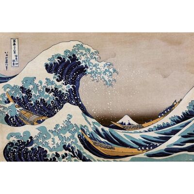 Laminated poster: The great wave off kanagawa 61cm x 91cm