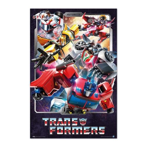 Poster plastifié: Transformers personages 61cm x 91cm