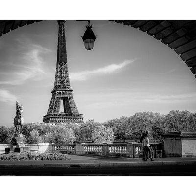 Laminated poster: Birhakeim-Eiffel 40cm x 50cm