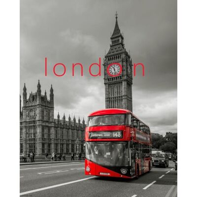 Poster laminato: città di Londra 40 cm x 50 cm