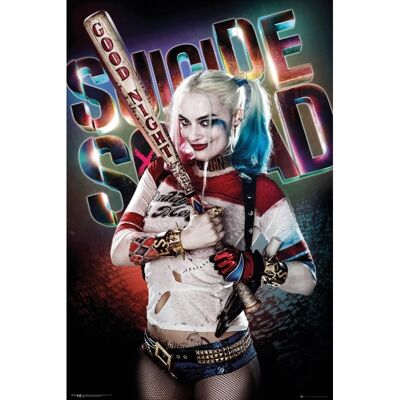 Laminiertes Poster: Selbstmordkommando Harley Quinn Gute Nacht 61cm x 91cm