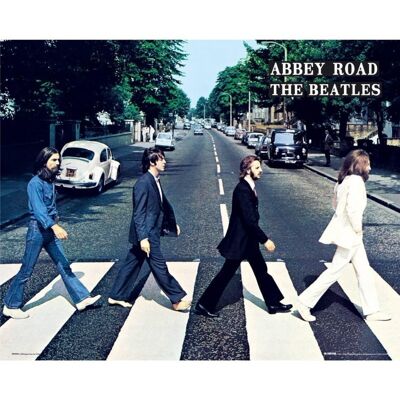 Poster plastifié: The beatles abbey road 40cm x 50cm