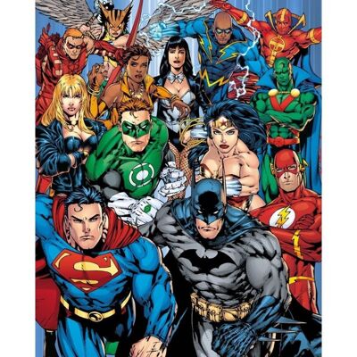 Póster laminado: DC comics justice league collage 40cm x 50cm