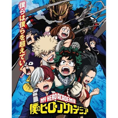 Laminiertes Manga-Poster: MY HERO ACADEMIA SEASON 2 40 cm x 50 cm