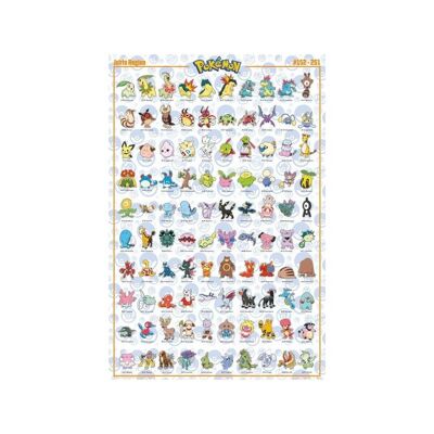 Laminiertes Poster: POKEMON JOHTO 61cm x 91cm