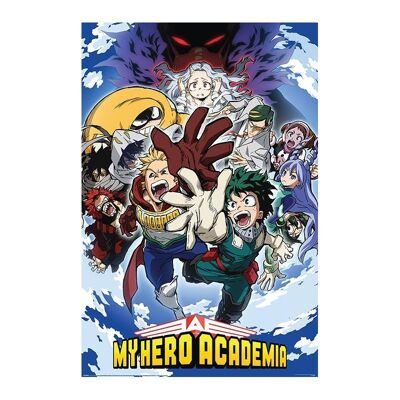Poster laminato manga: (P0473) MY HERO ACADEMIA RAGGIUNGE 61 cm x 91 cm
