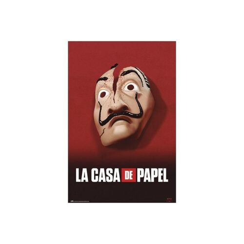 Poster plastifié: CASA DE PAPEL MASCARA 61cm x 91cm