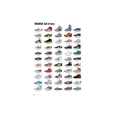 Laminated poster: SNEAKERS HALL OF FAME 61cm x 91cm