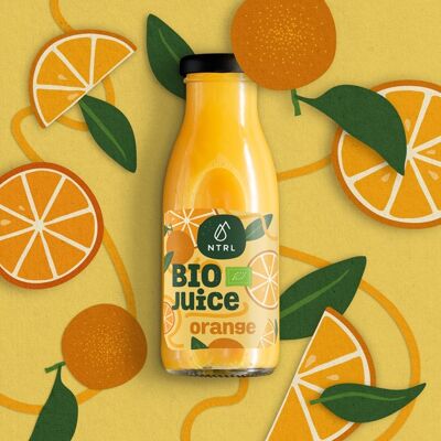 Organic ORANGE juice NTRL,  250 ml