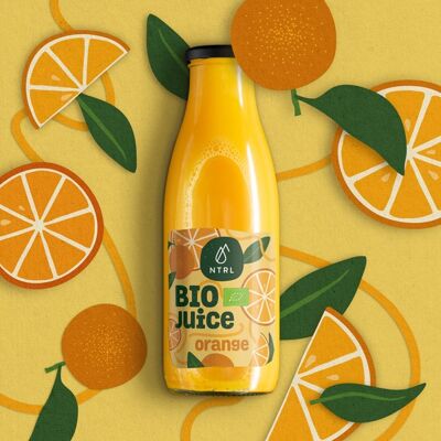 Organic ORANGE juice NTRL, 750 ml