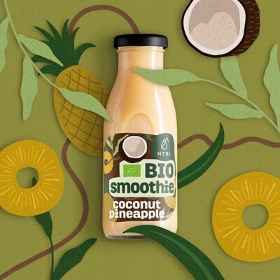 Organic smoothie NTRL, COCONUT PINEAPPLE, 250 ml
