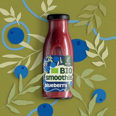 Organic smoothie NTRL, BLUEBERRY APPLE, 250 ml