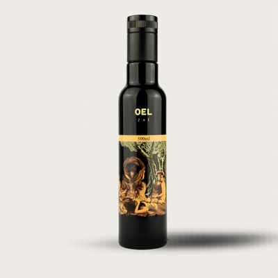 500 ml OEL Zoe - Huile d'olive Premium - Édition d'art