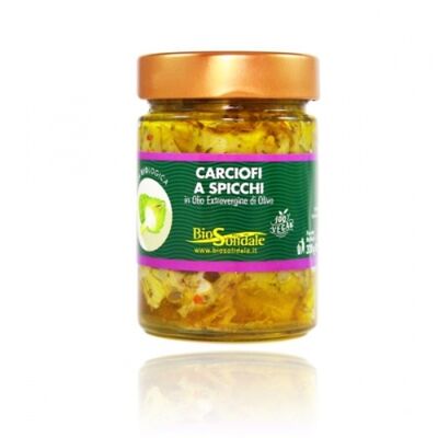 ORGANIC SLICED ARTICHOKES IN EXTRA VIRGIN OLIVE OIL 300g