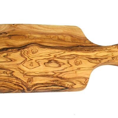 Breakfast board with handle made of olive wood (L approx. 30)