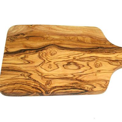 Breakfast board with handle made of olive wood (L approx. 30)