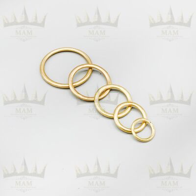 Sew On Hollow Brass Rings - 13mm - X 200