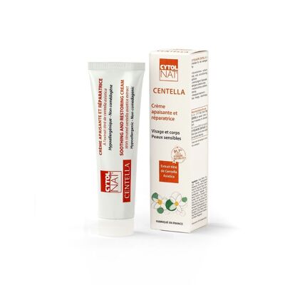 Soothing and repairing cream - CYTOLNAT® Centella 100 ml - To accelerate the reconstruction of damaged, attacked and weakened skin.