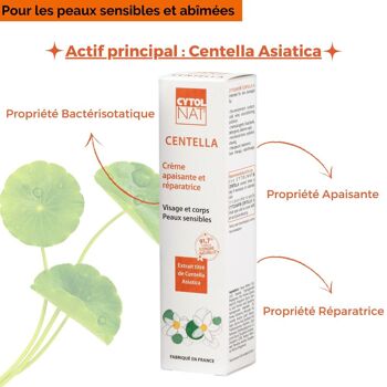 Crème apaisante et réparatrice - CYTOLNAT® Centella 100 ml - Pour accélérer la reconstruction des peaux abîmées, agressées et fragilisées. 3